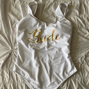 BRIDE white bathing suit